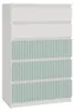 Commode enfant avec tiroirs DUSTER – blanc / menthe Voir les images du produit 4