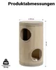Cama para gatos "Fudajo Forest" en color beige, con altura Vista previa de la imagen del producto 3