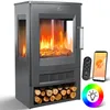 KESSER® Caminetto elettrico con ampia finestra panoramica, Anteprima dell’immagine prodotto 1