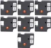7x Schriftband für DYMO D1 45013 My Office Schwarz auf Weiß Produktbild-Vorschau 1