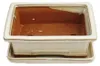 Bonsai-Schale mit Unterteller Gr. 3 - hellbeige - eckig - Produktbild-Vorschau 2