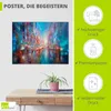 ARTland Poster Die blaue Stadt I Größe: 80x60 cm Produktbild-Vorschau 2