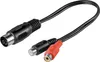 Wentronic AVK 102-020 0.2m, 5-pin DIN, 2 x RCA Produktbild-Vorschau 1