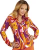 Groovy Damenbluse der 70er Jahre Schlager Hippie Siebziger Produktbild-Vorschau 1