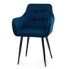 NEW HOME Glamour Stuhl GALLO gespolsterter Esszimmerstuhl Produktbild-Vorschau 3