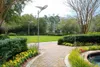 Lanterne de jardin solaire sur mât, puissant réverbère de Voir les images du produit 4