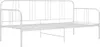 vidaXL Slaapbank Bedframe Wit Metaal 90x200 cm Productafbeelding-voorbeeld 1