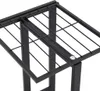 vidaXL Stojan na kvety 4-stupňový 43x22x76 cm čierny kov Náhľad obrázku produktu 6