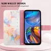 Moto E32 Hülle, Marmor Motiv Kunstleder Tasche Wallet Produktbild-Vorschau 4