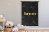 MuchoWow® Wandteppich Wandbehang Kalender - Januar - Gold - Produktbild-Vorschau 3