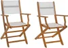 Klappstuhl Gartenstuhl Textil 2er Set Gartensessel Produktbild-Vorschau 8