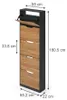 Schuhkipper Vicco Luca Anthrazit/Goldkraft Eiche 59 x 180.5 Produktbild-Vorschau 2