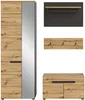 Garderobenmöbel-Set CANU 3-teilig - Basalt grau/Artisan Produktbild-Vorschau 2