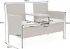 riess-ambiente Moderne Gartenbank PORTOFINO 140cm natur Produktbild-Vorschau 7