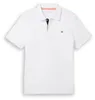 TOM TAILOR Heren basic pique polo shirt, 20000 - Wit, XL Productafbeelding-voorbeeld 12