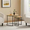 Yaheetech Couchtisch 2er Set, runder Beistelltisch Set, Produktbild-Vorschau 1