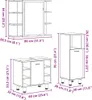 vidaXL Ensemble de meubles de salle de bain 3 pièces Voir les images du produit 7