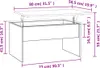 Stolik kawowy, biały, 80x50,5x41,5 cm, materiał Podgląd zdjęcia produktu 9