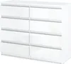 MRBLS_HOME Kommode mit 8 Schubladen 120x33,5x92,5  (Weiß Produktbild-Vorschau 6