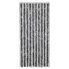 Fliegenvorhang Grau und Schwarz 90x200 cm Chenille Produktbild-Vorschau 3