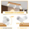 ZMH Wandlamp met 3 lampen, wit, voor de keuken, type GU10, Productafbeelding-voorbeeld 10