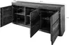 MASSIVMOEBEL24 Sideboard Sheesham 185x40x80 rot-braun Produktbild-Vorschau 5