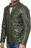 Tazzio Herren Jacke Lederjacke Biker Echtleder 19709 Khaki Produktbild-Vorschau 3
