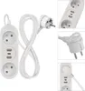 Prodlužovací kabel 1,4 m / 2 zásuvky+2×USB-A+1×USB-C / bílý / PVC / 1,5 mm2 Náhled obrázku produktu
