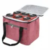 Kleine Kühltasche für Strand & Bier – Isoliertasche rot, Produktbild-Vorschau 2