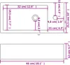 vidaXL Lavabo rectangulaire avec trou pour robinetterie Voir les images du produit 6