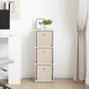 Sideboard mit Schubladen Weiß 30,5 x 27 x 84,5 cm - Produktbild-Vorschau 3