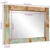 vidaXL Zrcadlo 70x50 cm z masivního dřeva a skla Náhled obrázku produktu 8