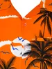 King Kameha Hawaiihemd "Beach" in Orange Herren Hawaii-Hemd Produktbild-Vorschau 5