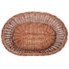 A top-down view of an oval-shaped wicker basket. Náhľad obrázku produktu