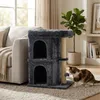 Árbol para gatos Relaxdays, con 2 escondites y juguetes, Vista previa de la imagen del producto 2