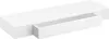 A white floating shelf with a drawer pulled out. Produktbild-Vorschau
