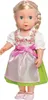 Heless 2113 Puppenkleidung Dirndl Heidi in Größe 35-45cm Produktbild-Vorschau 1