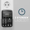 ABSINA Akku Ladegerät Set X4 für AA, AAA & 9V - Produktbild-Vorschau 5