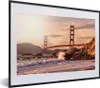 MuchoWow® MuchoWow® Gerahmtes Poster Golden Gate Bridge mit Produktbild-Vorschau 1