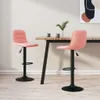 The Living Store Barhocker 2 Stk. Rosa Samt Produktbild-Vorschau 2