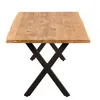 Massivholztisch Eiche 160x80 cm mit Baumkante – Produktbild-Vorschau 2