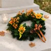 autunnale con girasoli e bacche arancioni, diametro 35 cm Anteprima dell’immagine prodotto 2