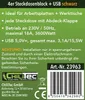 4-fach Steckdosenblock USB-A+C schwarz 250V/ 16A USB 3,1A Produktbild-Vorschau 13