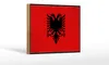 Holzschild Flagge Albanien 18x12cm Retro Flag Albania Produktbild-Vorschau 1