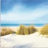 ARTland Wandbild Alu für Innen & Outdoor Gras auf Sanddünen Produktbild-Vorschau 2