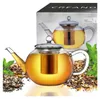 Creano Teekanne aus Glas 1,2l, 3-Teilige Glasteekanne mit Produktbild-Vorschau 1