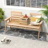 Panca da giardino con tavolo COSTWAY, panca in legno per Anteprima dell’immagine prodotto 7