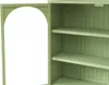 OKWISH Armoire Murale en Verre et Métal - Meuble de Voir les images du produit 6
