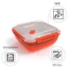 Four micro-ondes à vapeur - rouge papaye - plastique - 1,7 Voir les images du produit 11