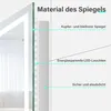 SONNI Lustro łazienkowe 120x60cm Przełącznik dotykowy z Podgląd zdjęcia produktu 7